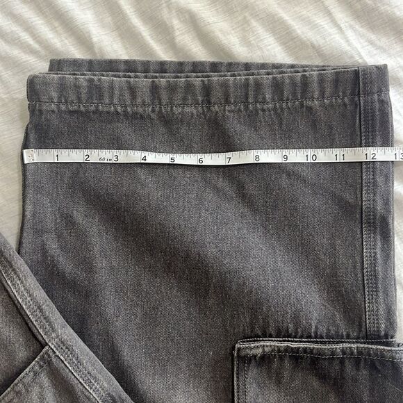 NWOT Joshua Mohamed Wide Leg Denim Cargo Pants Baggy Size 36 x 32 - Picture 11 of 11